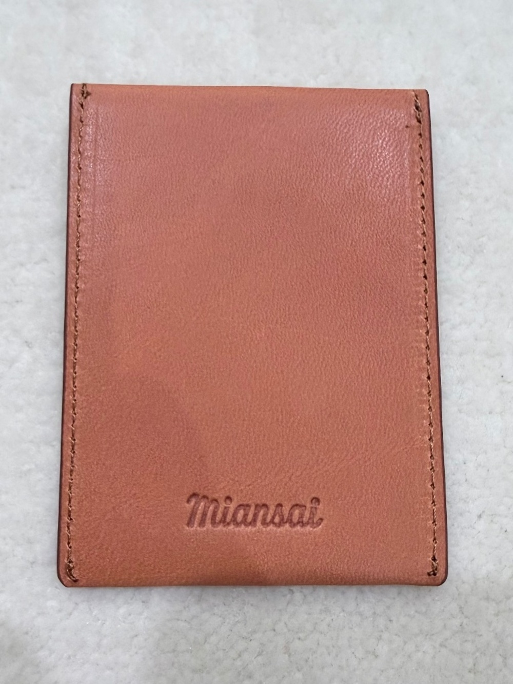 Miansai Envelope Wallet / Card Holder in Vintage Cognac